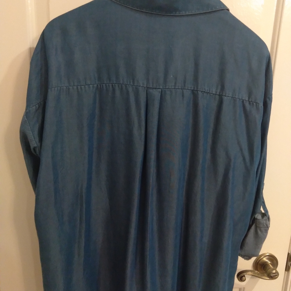 Denim Zara XL Button-up Shirt | NWT 👔 - Picture 9 of 10